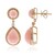14K Pink Opal Gold Earrings (CIRARI)