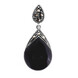 Pendentif en argent et Agate noire