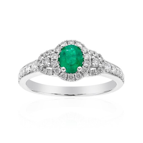 Gouden ring met een Colombiaanse smaragd (CIRARI)