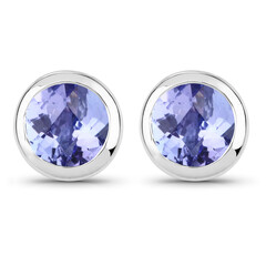 Pendientes en plata con Tanzanita
