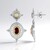 Orecchini in argento con Granato Malawi (Dallas Prince Designs)