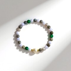 Bracciale con Perla d'Acqua Dolce Bianca (Riya)