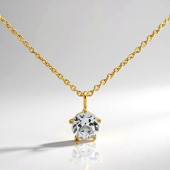 Collana in argento con Topazio Bianco