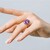 Bague en argent et Améthyste
