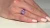 Zilveren ring met een lavendel amethist
