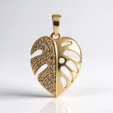 Ciondolo in oro con Diamante Champagne I2 (de Melo Gold)