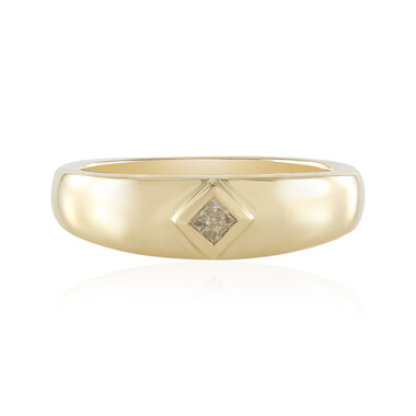 I3 Schokoladen-Diamant-Silberring
