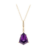 Amethyst-Goldhalskette