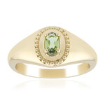 Gouden ring met een Onverhitte Groene Tanzaniet