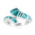 Zilveren ring met Blauwe Kingman Mohave Turkooisen (Jones Lee)