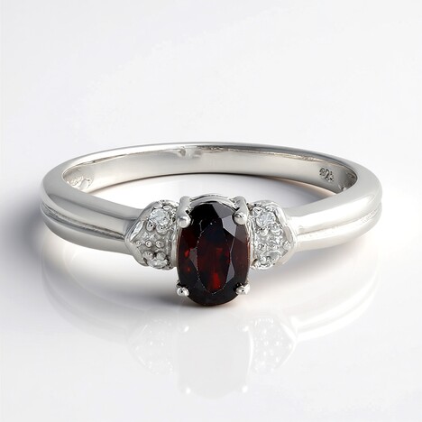 Anello in argento con Zircone Cioccolato