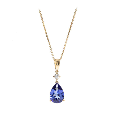 AAA-Tansanit-Goldhalskette (CIRARI)