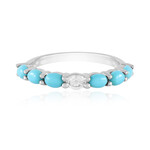 Anillo en plata con Turquesa bella durmiente (Faszination Türkis)