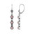 Boucles d'oreilles en argent et Opale rose (Desert Chic)