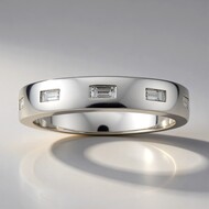 Anillo en oro con Diamante IF (D) (Annette)