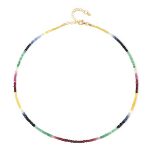 Collar en plata con Esmeralda de Brasil