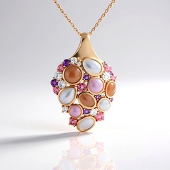 Collana in argento con Pietra di Luna Bianca