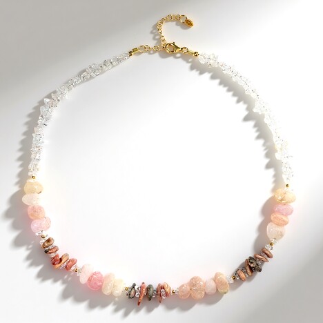 Collana in argento con Quarzo Bianco