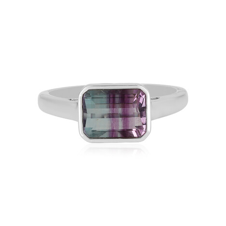 Anello in argento con Fluorite Bicolore