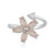 Anello in argento con Calcedonio Rosa