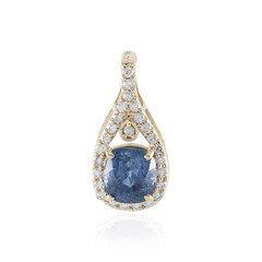 Ciondolo in oro con Spinello Blu Cobalto Luc Yen (AMAYANI)