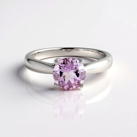 Anello in argento con Ametista Rose de France