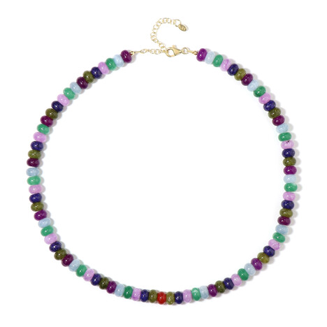 Quarz-Silberhalskette