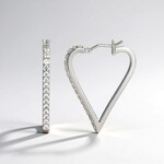 Orecchini in argento con Zircone (Adela Silber)