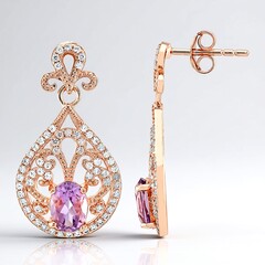 Orecchini in argento con Ametista
