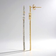 Orecchini in argento con Topazio Bianco