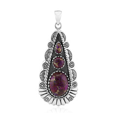 Ciondolo in argento con Turchese Mohave Kingman Viola con Rame (Faszination Türkis)