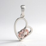 Ciondolo in argento con MORGANITE MARROPINO