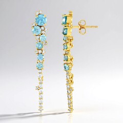 Orecchini in argento con Zircone Ratanakiri (Adela Silber)