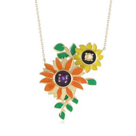 Collana in argento con Citrino