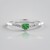 Anello in argento con Tsavorite della Tanzania