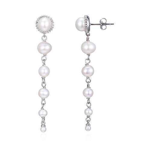Orecchini in argento con Perla di Acqua Dolce