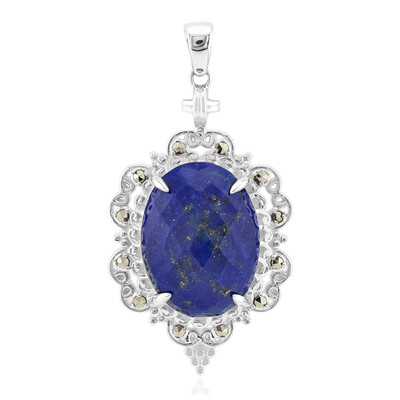 Pendentif en argent et Lapis-Lazuli (Annette classic)