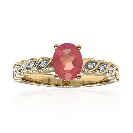 Bague en or et Pezzottaïte