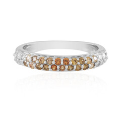 Anillo en plata con Zircón rosado
