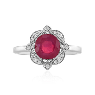 Anillo en plata con Rubí de Madagascar