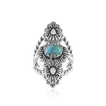 Kingman-Türkis-Silberring (Desert Chic)