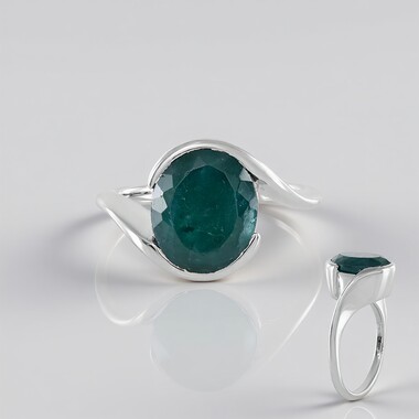 Anillo en plata con Grandidierita