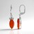 Boucles d'oreilles en argent et Onyx rouge