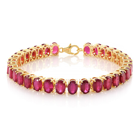 Madagaskar-Rubin-Silberarmband