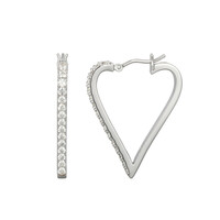Boucles d'oreilles en argent et Zircon (Adela Silber)