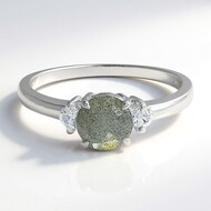 Bague en argent et Spectrolite
