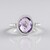 Anello in argento con Ametista Rose de France