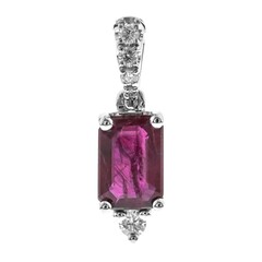 Colgante en oro con Rubí de Mozambique AAA