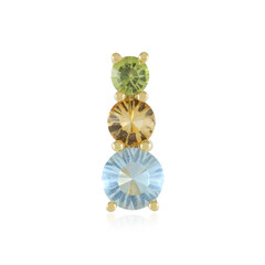 Edelstein-Silberanhänger