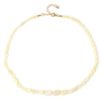 Zilveren halsketting met Welo-opalen